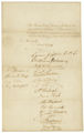 Recommendation from Members of the Confederation Congress to Appoint James Mathers Senate Doorkeeper, March 4, 1789