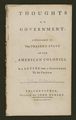 Thoughts on Government, by John Adams, 1776