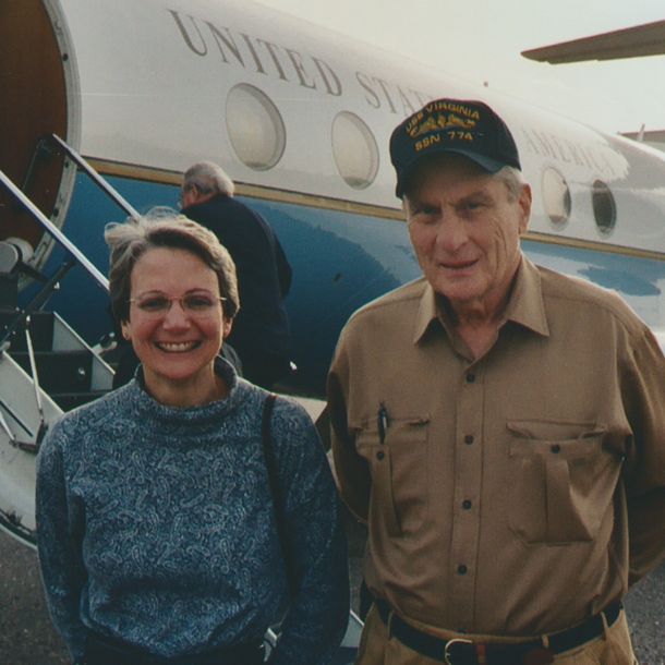 Judy Ansley with John Warner (R-VA)