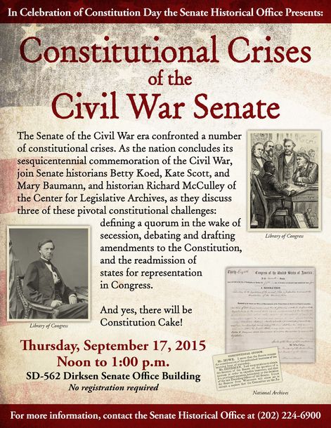 Senate Constitution Day Flyer, 2015