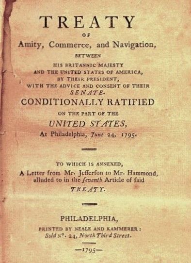Jay Treaty Pamphlet, 1795