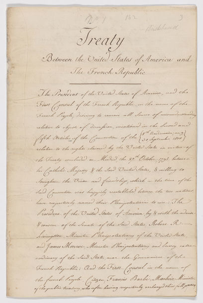 Louisiana Purchase Treaty, 1803