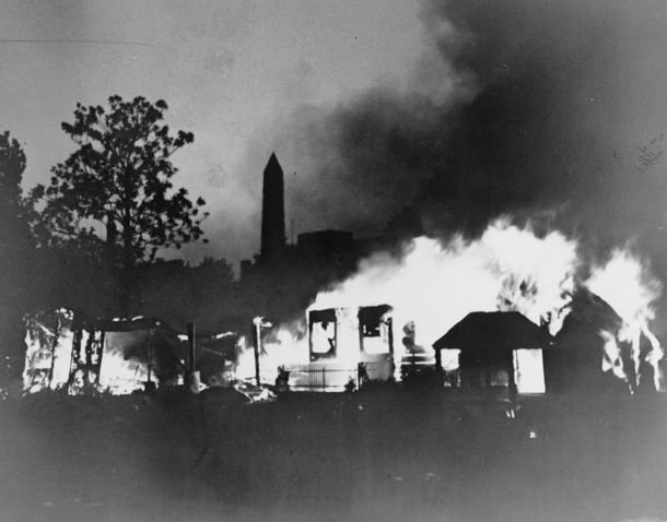 Burning of Veterans' Bonus Expeditionary Forces (BEF) Camp, 1932