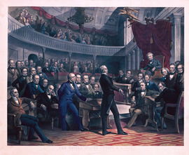 The United States Senate, A.D. 1850 Engraving (Acc. No 38.00029.001)