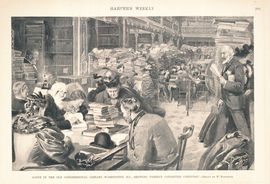 Scene in the Old Congressional Library, Washington, D.C., Showing Present Congested Condition. (Acc. No. 38.00144.001)