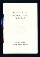 Program, 1941 Inaugural Ceremonies (Acc. No. 11.00033.014d)