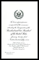 Invitation, 1957 Inaugural Ceremonies (Acc. No. 11.00037.001a)
