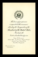 Invitation, 1929 Inaugural Ceremonies (Acc. No. 11.00044.006a)