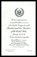 Invitation, 1973 Inaugural Ceremonies (Acc. No. 11.00120.002a)