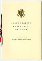 Program, 1973 Inaugural Ceremonies (Acc. No. 11.00120.003)