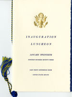 Program, 1973 Inaugural Luncheon (Acc. No. 11.00120.012)