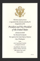 Invitation, 2025 Inaugural Ceremonies (Acc. No. 11.00141.010a)