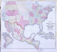 New Map of the United States, Mexico, South America, Central America[,] West Indies and Part of Canada (Acc. No. 38.00054.001)