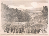 Grand Review at Washingtonâ€”Sheridan's Cavalry Passing Down Capitol Hill toward Pennsylvania Avenue, May 23, 1865.(Acc. No. 38.00127.002b)