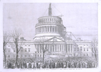 Inauguration of President Lincoln, in Front of the Capitol, at Washington, D. C. (Acc. No. 38.00151.001)