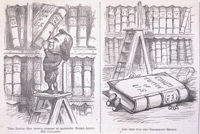This Little Boy would persist in handling Books Above His Capacity.  And this was the Disastrous Result. 