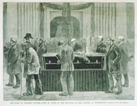 The Body of Charles Sumner Lying in State in the Rotunda of the Capitol at Washington. (Acc. No. 38.00225.001b