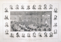 The United States Senate Chamber, with Portraits of Some of the Members (Acc. No. 38.00242.002)