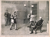 Washington, D. C.â€”Messrs. Wells and Anderson, the Two White Members of the Louisiana Returning Board, Confined in the "Bastile" in the Capitol Building. (Acc. No. 38.00396.001b)