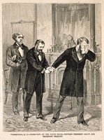Washington, D. C.â€”Interview, at the White House, between President Grant and Secretary Belknap. (Acc. No. 38.00403.001b)