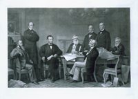 The First Reading of the Emancipation Proclamation Before the Cabinet.(Acc. No. 38.00450.001)
