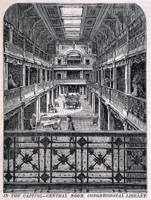 In the Capitol&mdash;Central Room, Congressional Library. (Acc. No. 38.00649.001b)