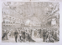 WASHINGTON D. C. -- THE GREAT INAUGURATION BALL ON TUESDAY EVENING, THE 4th OF MARCH, IN THE TEMPORARY BUILDING IN JUDICIARY SQUARE. (Acc. No. 38.00850.001b)