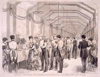 washington, d. c. -- the inauguration -- scene in the supper room -- the old guard at the ball. (Acc. No. 38.00850.001d)