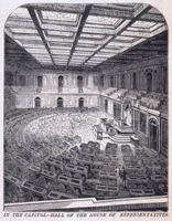 In the Capitol&mdash;Hall of the House of Representatives. (Acc. No. 38.00975.001c)