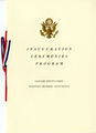 Program, 1957 Inaugural Ceremonies (Acc. No. 11.00037.001b)