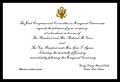 Invitation, 1973 Inaugural Luncheon (Acc. No. 11.00120.011)