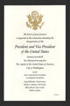 Invitation, 2025 Inaugural Ceremonies (Acc. No. 11.00141.010a)