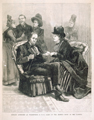 Female Lobbyists at Washington. D. C.—A Scene in the Marble Room of the Capitol.—Senators in the Toils. (Acc. No. 38.00131.002)