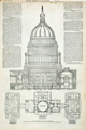 Sectional View of the Capitol at Washington. / Ground Plan of the Capitol at Washington, Showing the Recent Additions. (Acc. No. 38.00166.001)