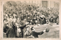 The Impeachment Trial, Washington, D. C.—Remarkable Scene in the United States Senate, May 6th—The Audience in the Galleries Applauding at the Close of Manager Bingham's Speech.