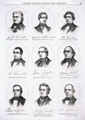 (left to right, top) Butler, Andrew P.Seward, William H.Brooke, Walker(center) Hamlin, HannibalCooper, JamesFelch, Alpheus(bottom) Charlton, Robert M.Morton, JacksonUpham, William (Acc. No. 38.00370.001b)