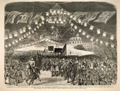 Washington, D. C.—The Inauguration of President Hayes—The Torchlight Procession, on the Evening of March 5th, Marching up Pennsylvania Avenue Towards the White House. (Acc. No. 38.00402.001)