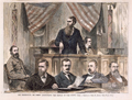 The Presidency&mdash;Mr. Ferry Announcing the Result of the Count. (Acc. No. 38.00542.001)