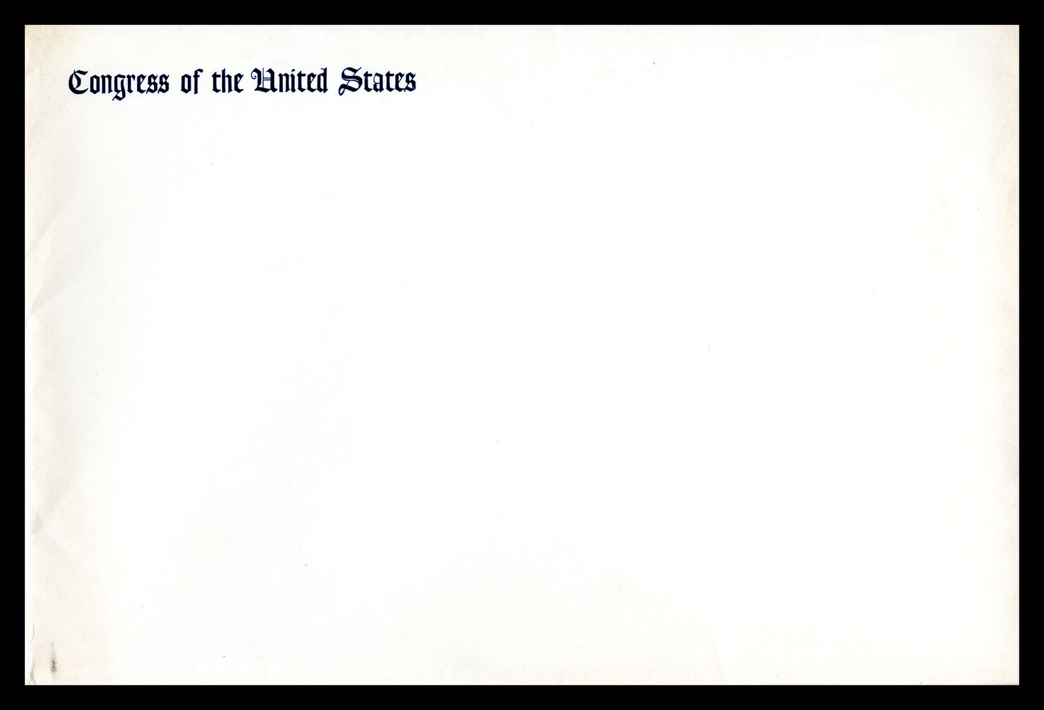 Envelope, 1957 Inaugural Ceremonies (Acc. No. 11.00037.001e)