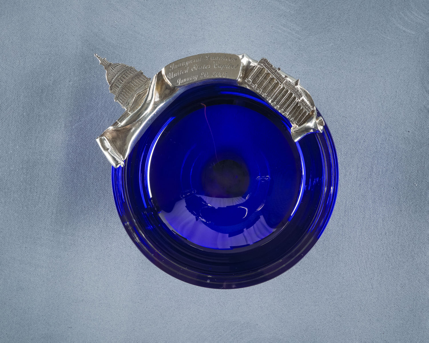 Cobalt Crystal Bowl, 2005 Inaugural Luncheon (Acc. No. 11.00067.103)