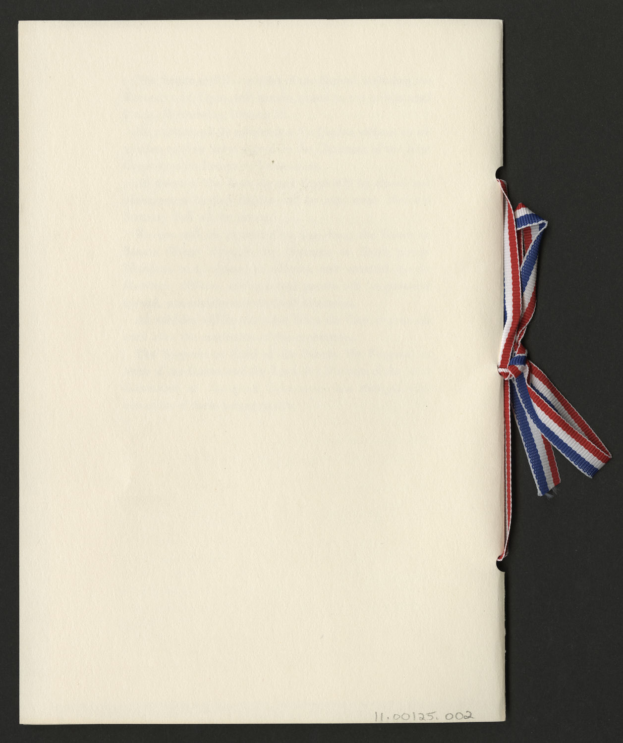 Program, 1981 Inaugural Ceremonies (Acc. No. 11.00125.002)