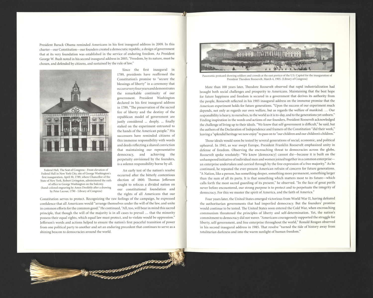 Official Program, 2025 Inaugural Ceremonies (Acc. No. 11.00141.011)