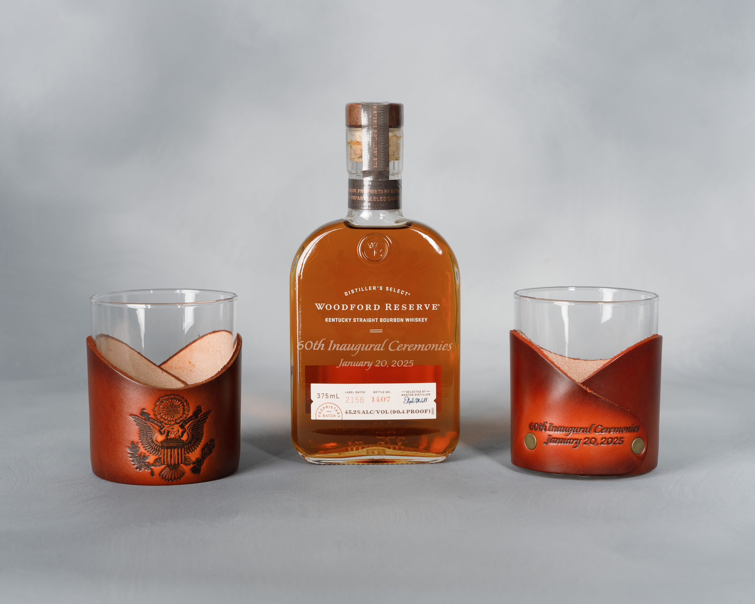 Whiskey Bottle, Luncheon Gift, 2025 Inaugural Ceremonies (Acc. No. 11.00141.088a)