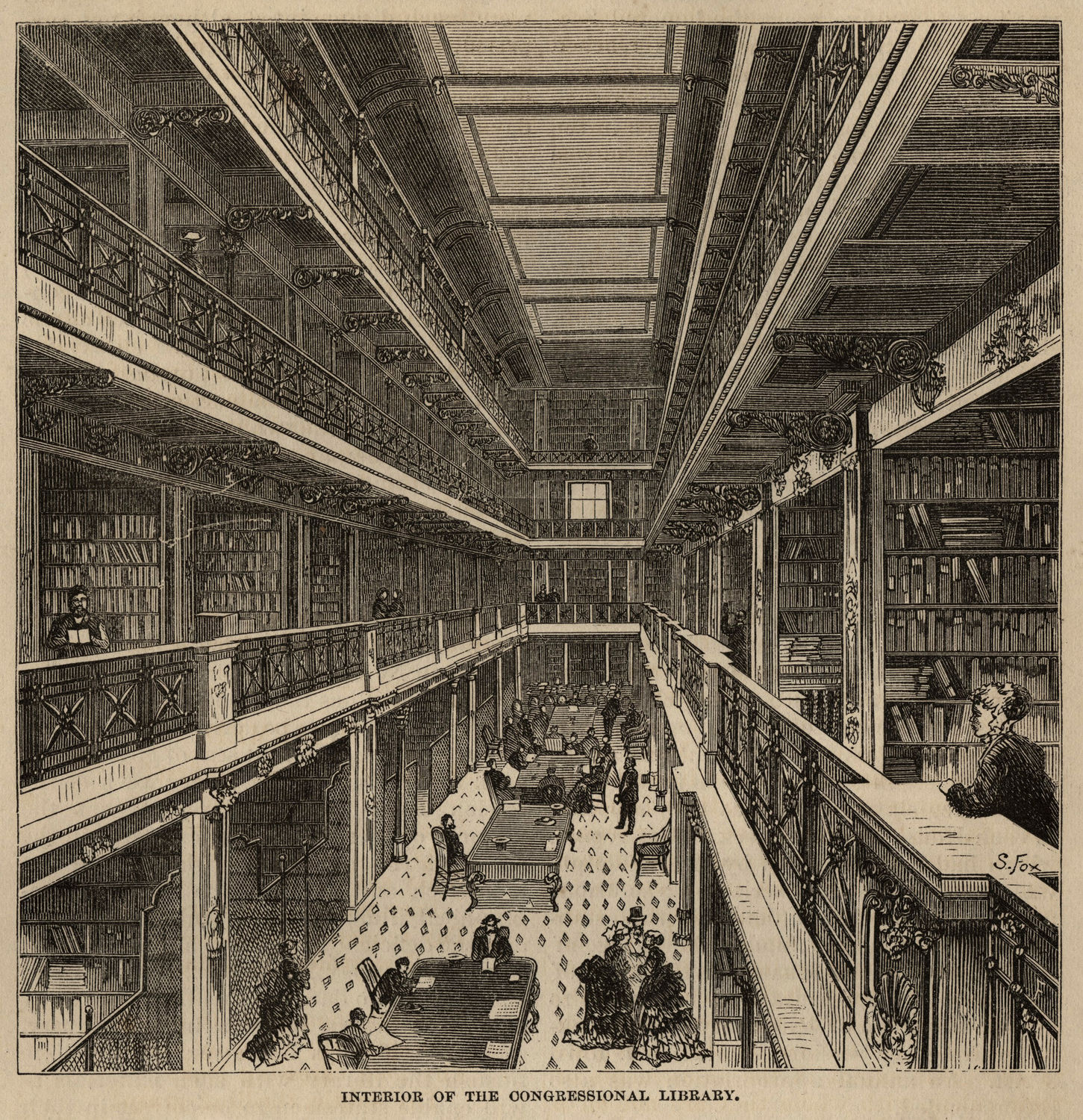 Interior of the Congressional Library (Acc. No. 14.00118.000a)