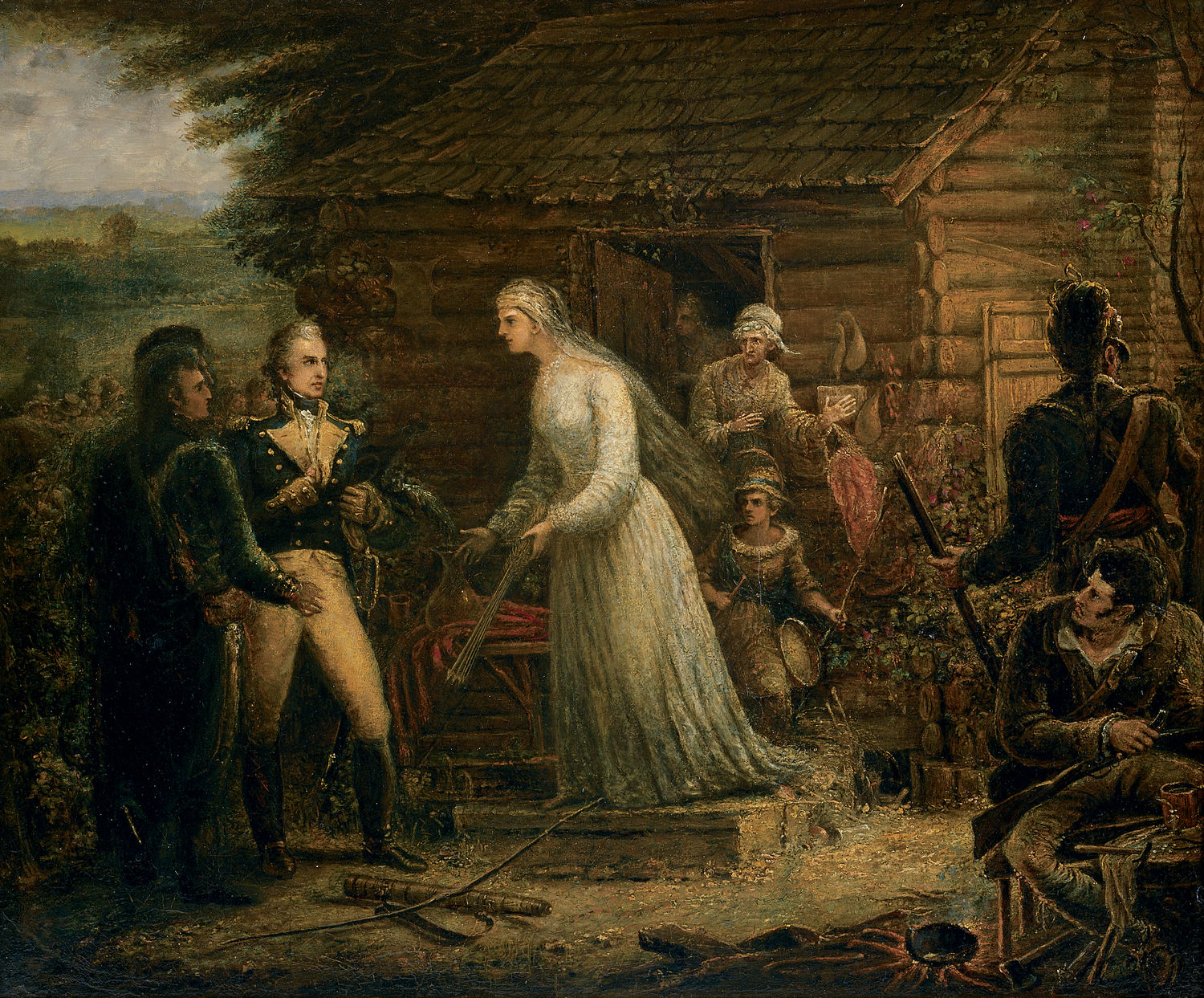 Mrs. Motte Directing Generals Marion and Lee to Burn Her Mansion to Dislodge the British (Acc. No. 33.00001.000)