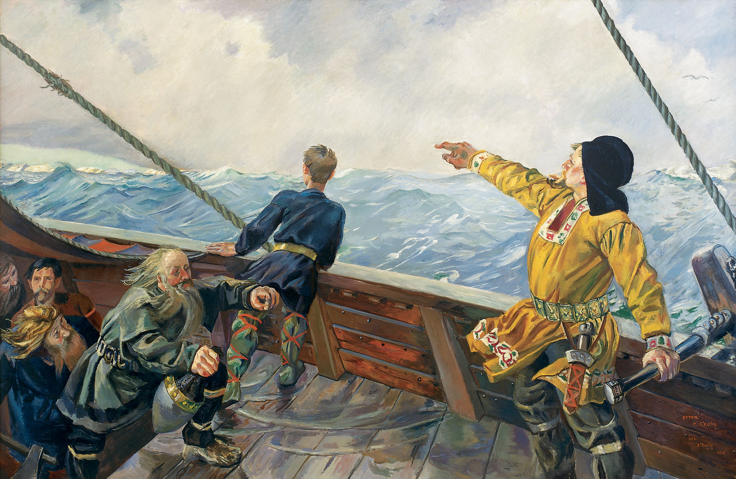 Leiv Eiriksson Discovers America A.D. 1000 (Acc. No. 33.00009.000)