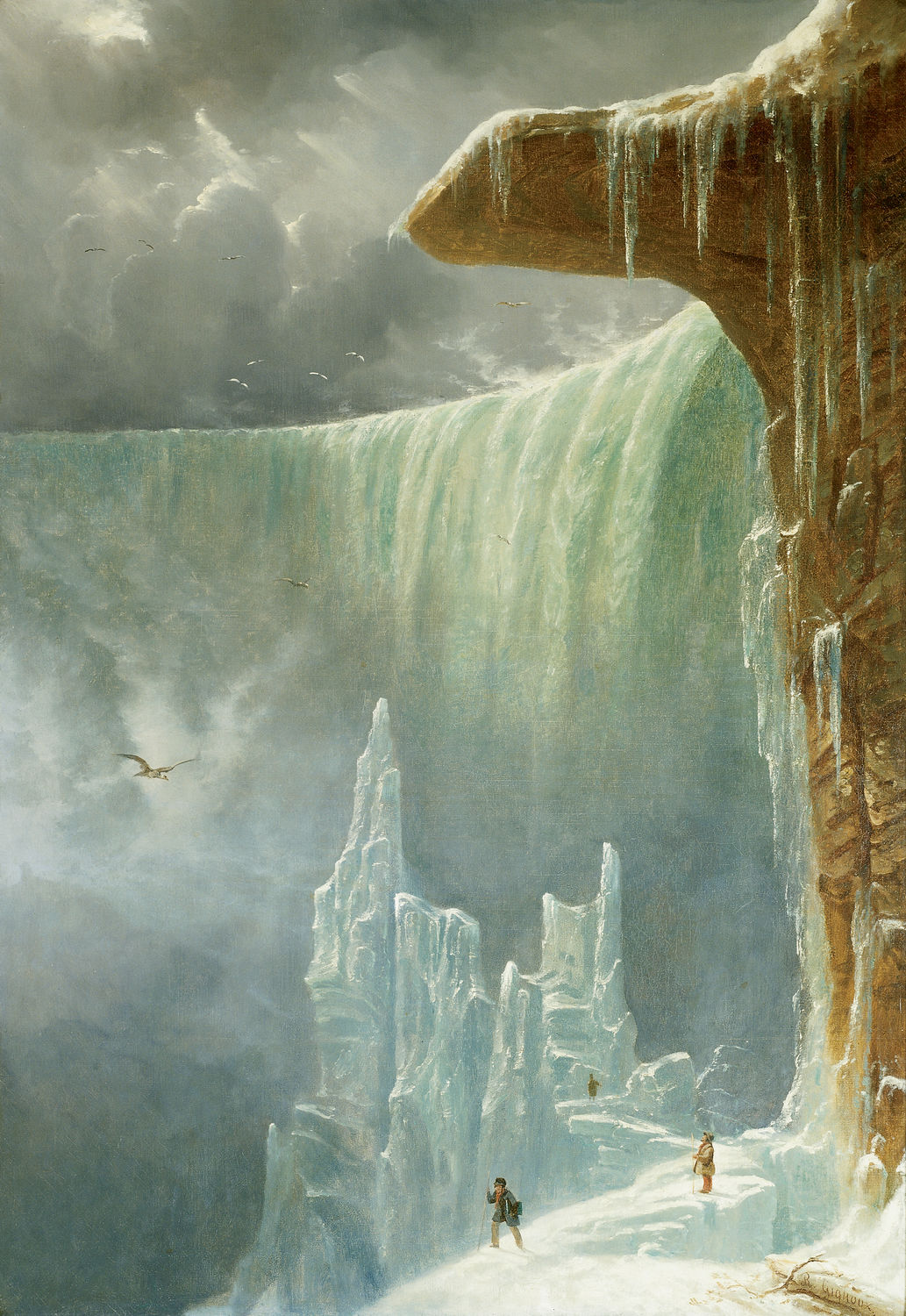 Niagara, The Table Rock—Winter (Acc. No. 33.00020.000)