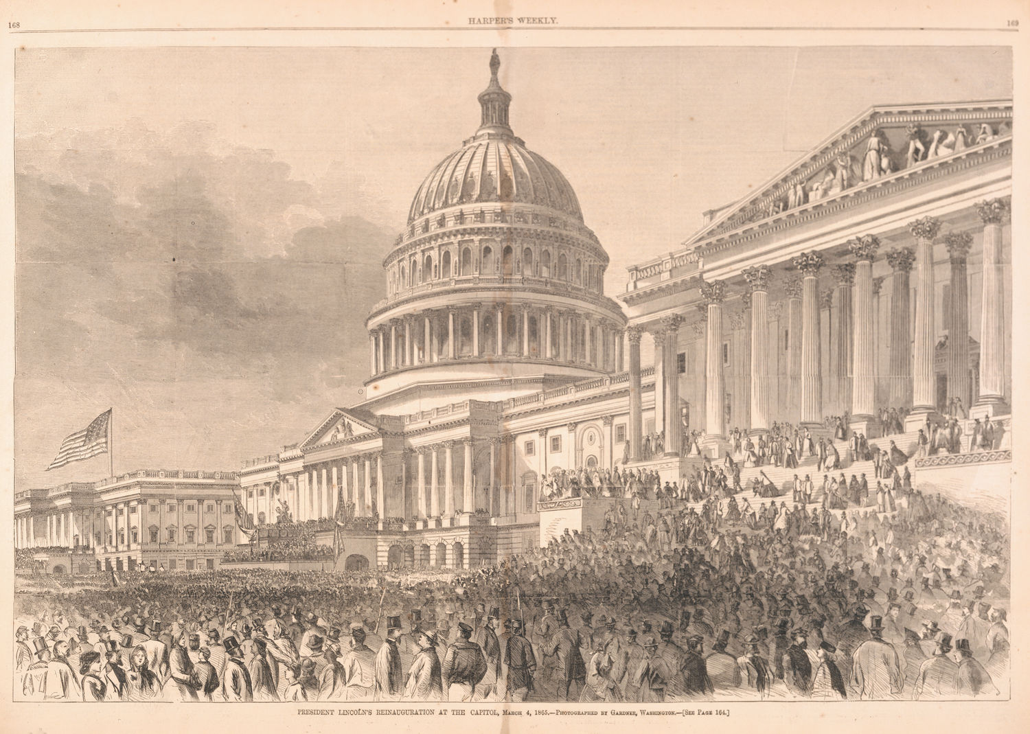 President Lincoln's Reinauguration at the Capitol, March 4, 1865 (Acc. No. 38.00087.004)