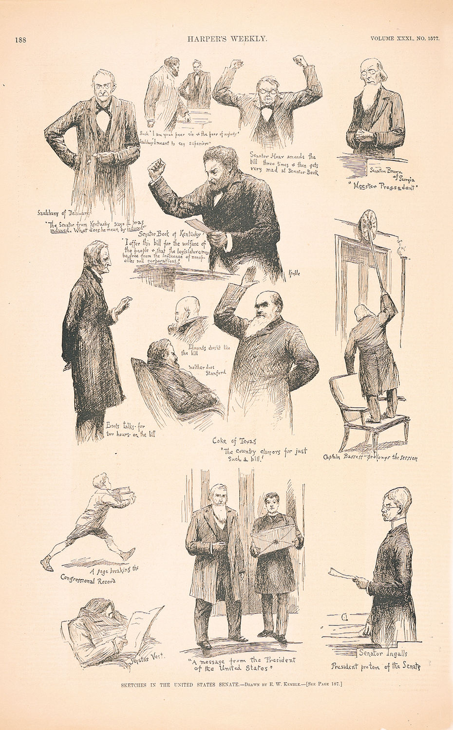 Sketches in the United States Senate. (Acc. No. 38.00132.004)