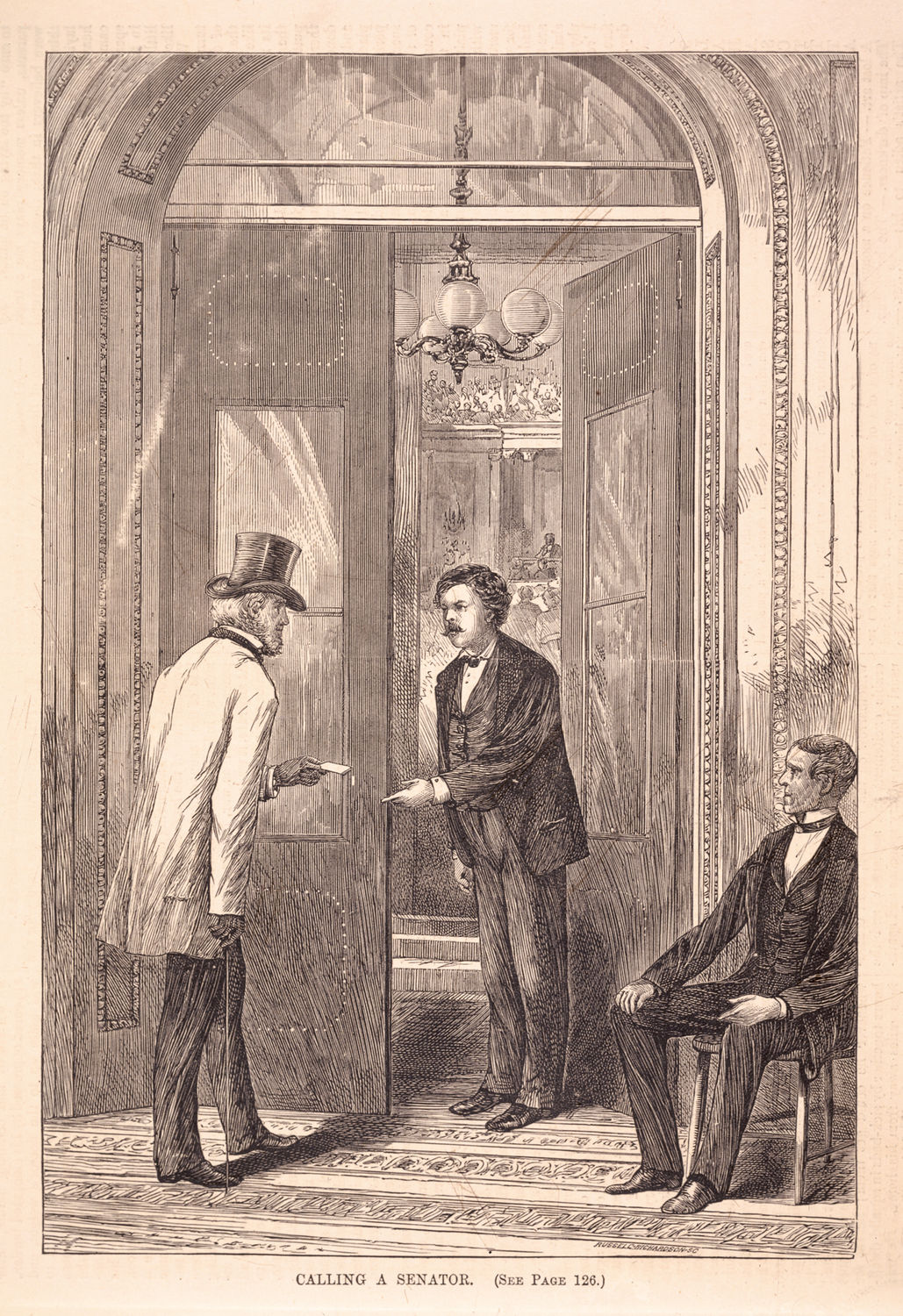 Calling a Senator. (Acc. No. 38.00266.002a)